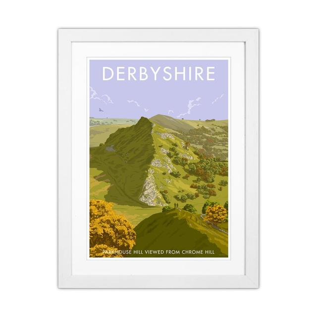 Derbyshire Chrome Hill by Stephen Millership - Print on Canvas Union Rustic Format: White Framed Paper, Size: 53.5cm H x 43.5cm W x 3cm D on Productcaster.