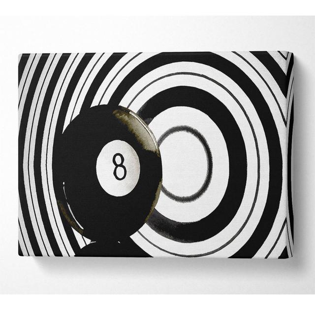 8 Ball - Kunstdrucke auf Leinwand - Wrapped Canvas Metro Lane Größe: 81 cm H x 121,9 cm B x 10 cm T on Productcaster.