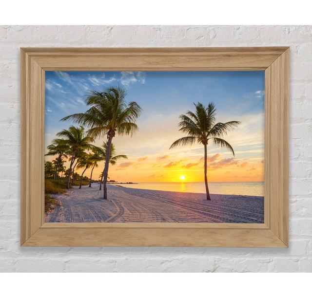 Sandy Paradise Heaven - Single Picture Frame Art Prints Bright Star Size: 84.1cm H x 142.2cm W x 8cm D on Productcaster.