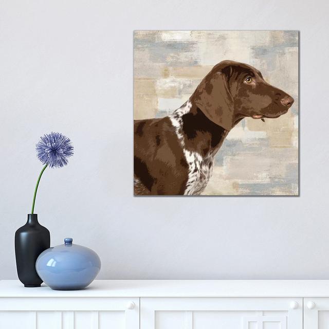 Pointer by Keri Rodgers - Wrapped Canvas Painting Alpen Home Size: 45.72cm H x 45.72cm W x 1.91cm D on Productcaster.