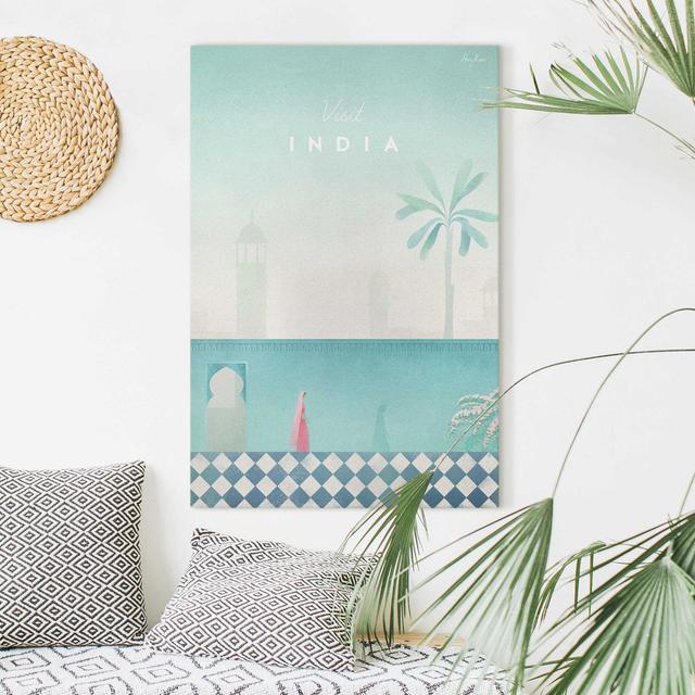 13558/Rectangle/canvas print - travel poster - India Happy Larry Size: 60cm H x 40cm W on Productcaster.