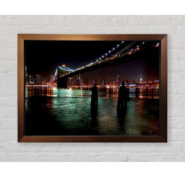 New York View From The Waters Edge - Single Picture Frame Art Prints Bright Star Size: 84.1cm H x 118.9cm W x 3.4cm D on Productcaster.