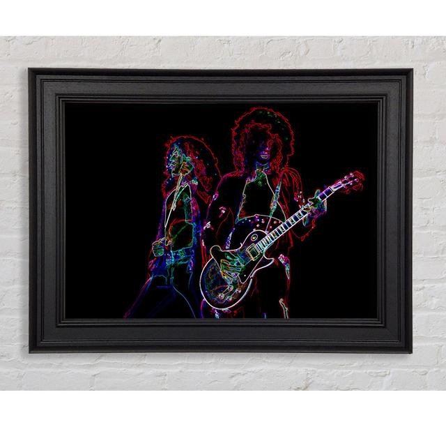 Led Zepplin - Print Rosalind Wheeler Size: 84.1cm H x 118.9cm W x 8cm D, Format: Natural Framed Paper on Productcaster.