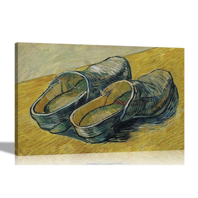 A Pair Of Leather Clogs by Vincent Van Gogh - Wrapped Canvas Painting ClassicLiving Size: 76cm H x 101cm W x 18cm D on Productcaster.