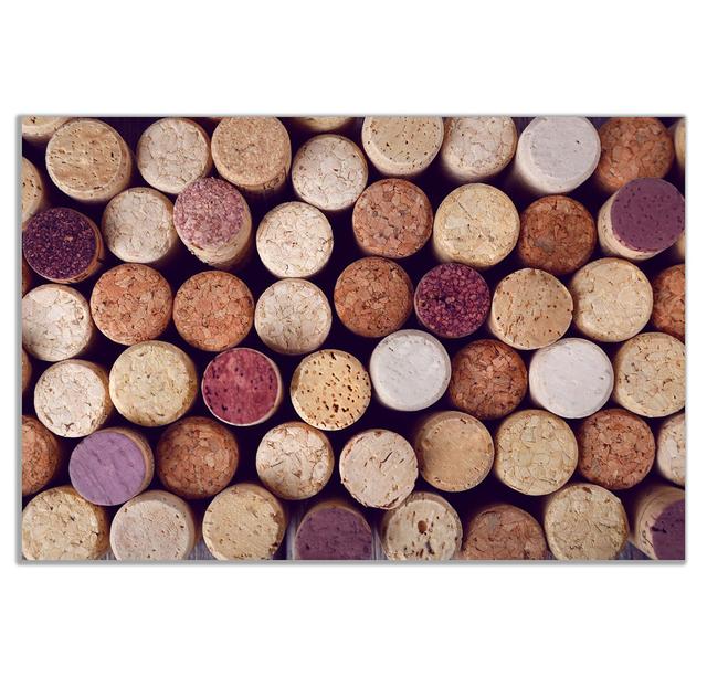 Wine Corks - Wrapped Canvas Print Panther Print Size: 20cm H x 31cm W on Productcaster.