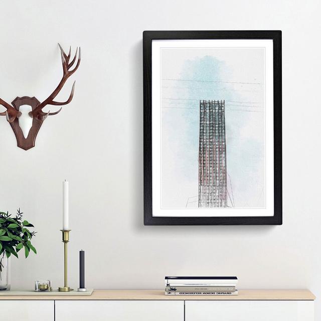 Sketching the Architecture Vol.43 - Picture Frame Drawing Print East Urban Home Frame Option: Black Framed, Size: 48cm H x 36cm W x 2cm D on Productcaster.