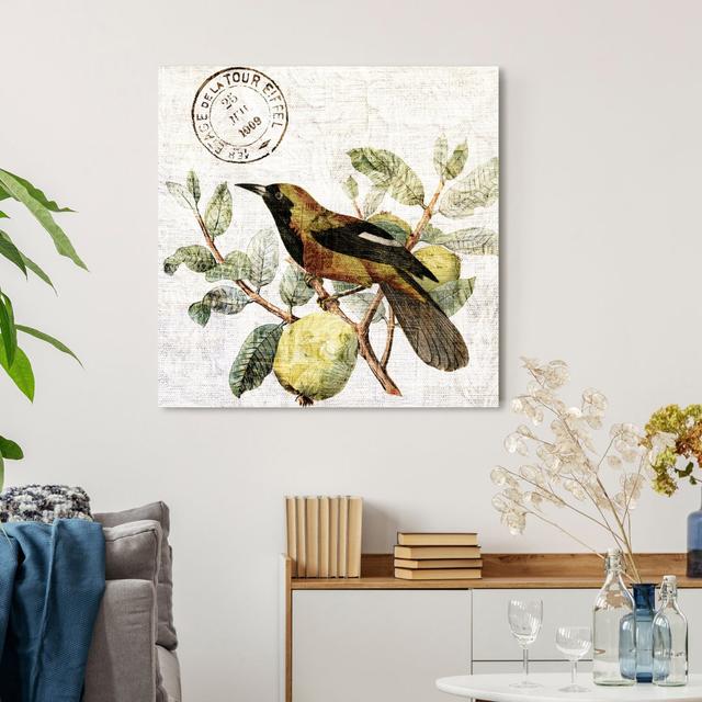 'Bird in the Tree' Graphic Art on Wrapped Canvas East Urban Home Size: 61 cm H x 61 cm W x 3.8 cm D on Productcaster.