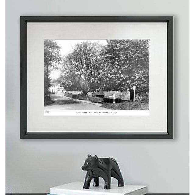 'Compton, Village Approach C1955' - Picture Frame Photograph Print on Paper The Francis Frith Collection Size: 28cm H X 36cm W x 2cm D on Productcaster.