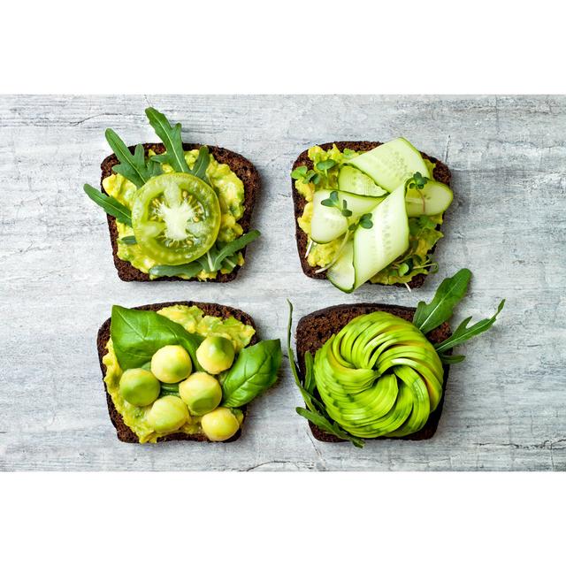 Fresh Avocado Toasts by Sveta_zarzamora - Wrapped Canvas Print Ebern Designs Size: 51cm H x 76cm W x 3.8cm D on Productcaster.