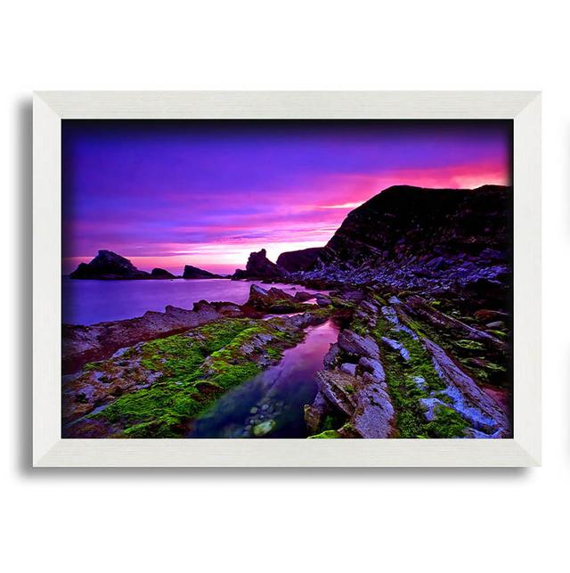 Mupe Bay England - Single Picture Frame Art Prints House of Hampton Size: 42cm H x 59.7cm W x 10cm D on Productcaster.