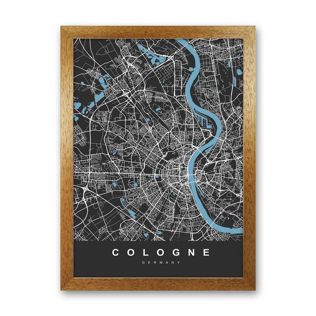 Cologne - Graphic Art Print on Paper Borough Wharf Format: Brown Paper, Size: 34cm H x 25cm W x 3cm D on Productcaster.