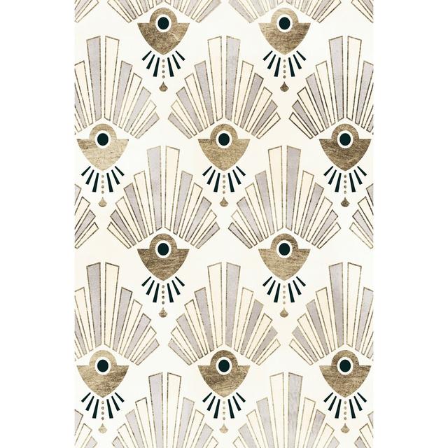 Deco Patterning III by Victoria Barnes - Wrapped Canvas Graphic Art Print Marlow Home Co. Size: 76cm H x 51cm W on Productcaster.