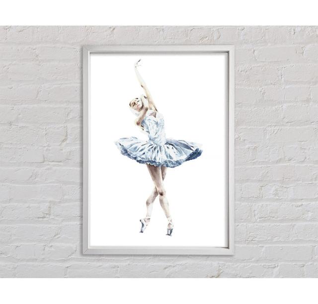 Weiße Ballerina 3 - Einzelner Bilderrahmen Kunstdrucke auf Leinwand Bright Star Größe: 84,1 cm H x 59,7 cm B x 3,3 cm T on Productcaster.