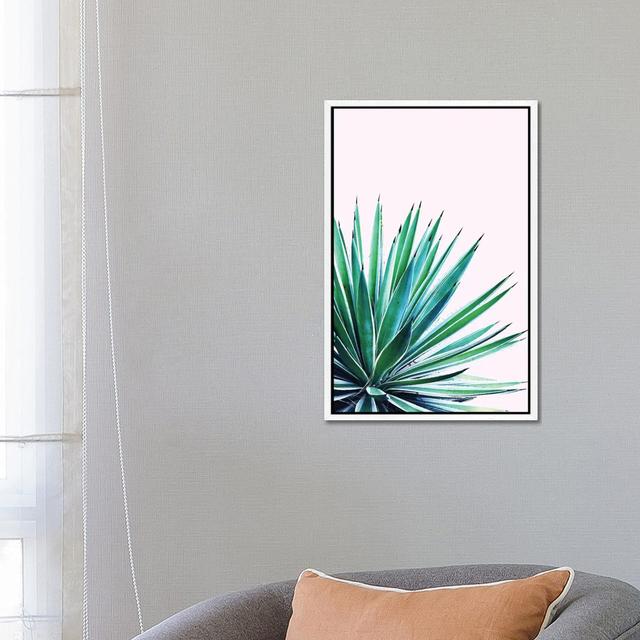 Leinwandbild Agave Love East Urban Home Format: Schattenfugenrahmen in Weiß, Größe: 66,04 cm H x 45,72 cm B x 3,8 cm T on Productcaster.