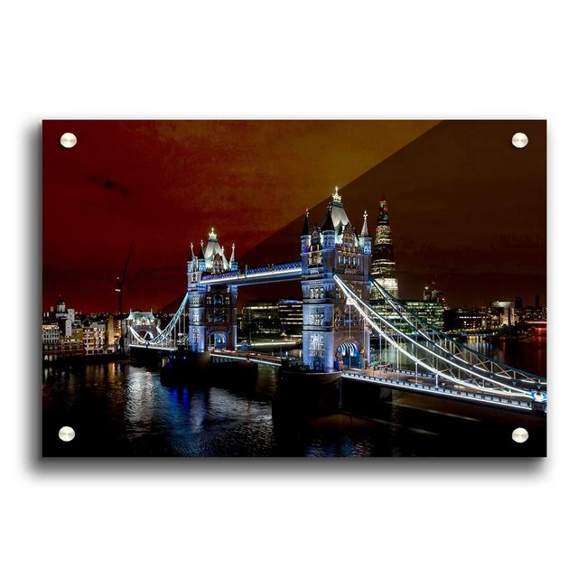 Tower Bridge from Guoman Hotel - Unframed Photograph Print on Acrylic East Urban Home Size: 84.1cm H x 118.9cm W on Productcaster.