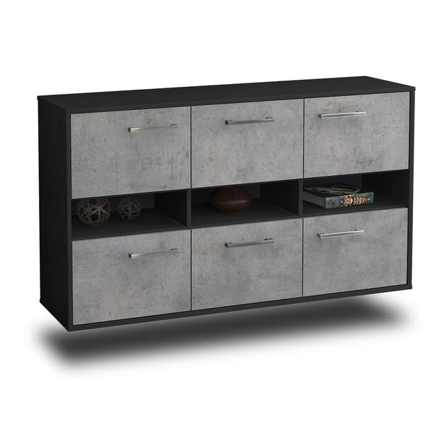 Sideboard Rockford STIL.ZEIT Farbe: Beton/Schwarz on Productcaster.