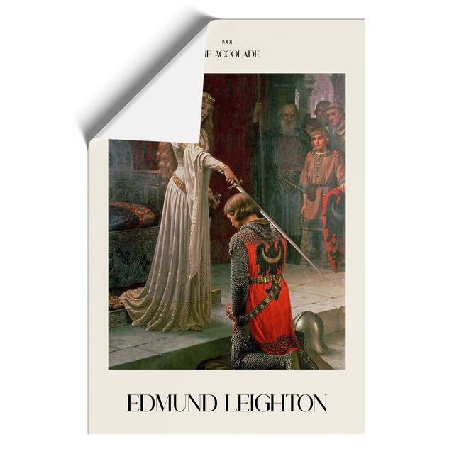 The Accolade by Edmund Leighton - Unframed Graphic Art East Urban Home Size: 42cm H x 30cm W x 0.1cm D on Productcaster.