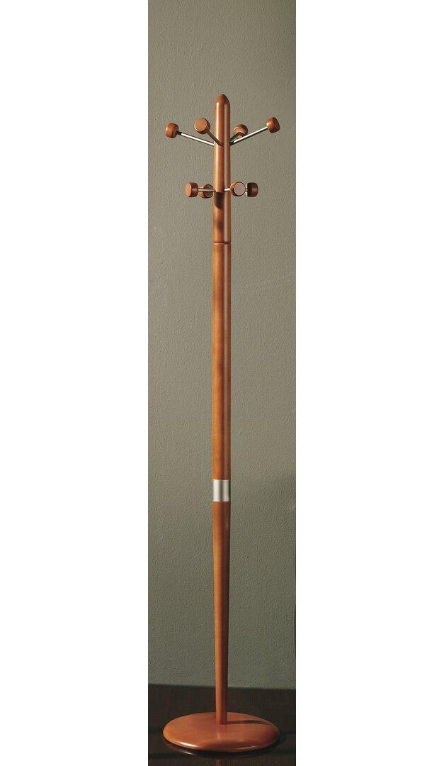 Beehler Freestanding 6 - Hook Coat Rack Ebern Designs Colour: Wenge on Productcaster.