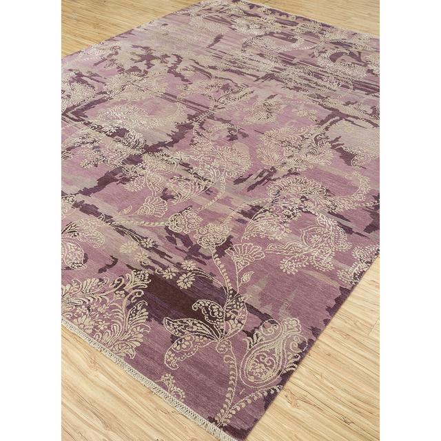 Cedor Abstract Hand Crafted Hand Hooked Rectangular 240 X 300 M Pink Area Rug Latitude Vive on Productcaster.