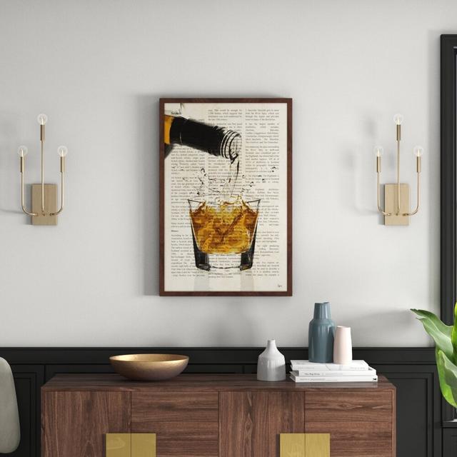 'Amber Happiness' Framed Graphic Art Print East Urban Home Size: 91cm H x 61cm W x 3.8cm D on Productcaster.