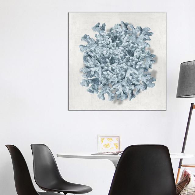 Coral Blue I House of Hampton Size: 93.98cm H x 93.98cm W x 1.905cm D on Productcaster.