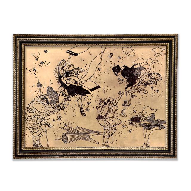 Hokusai Sudden Wind - Print Rosalind Wheeler Size: 29.1cm H x 42cm W x 3cm D on Productcaster.