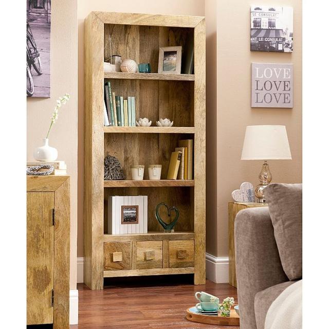 Quinton Bookcase Union Rustic Colour: Light Mango on Productcaster.