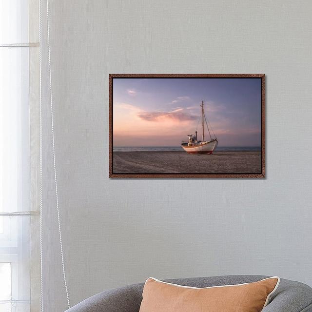 Jammerbugten by Ludwig Riml - Floater Frame Photograph on Canvas Longshore Tides Format: Brown Floater Framed, Size: 45.72cm H x 66.04cm W x 3.81cm D on Productcaster.