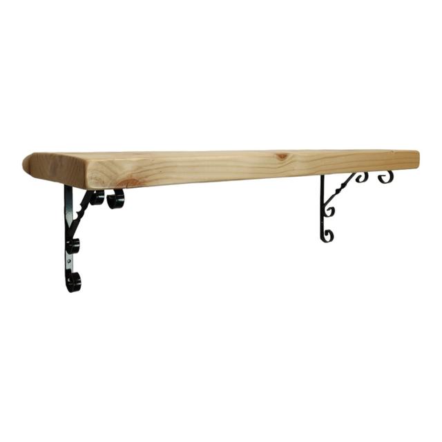 Wandregal Brentwood Alpen Home Größe: 24 cm H x 140 cm B x 22,5 cm T on Productcaster.