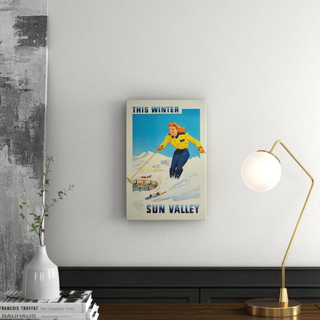 'Sun Valley' Vintage Advertisement on Wrapped Canvas East Urban Home Size: 45cm H x 30cm W on Productcaster.