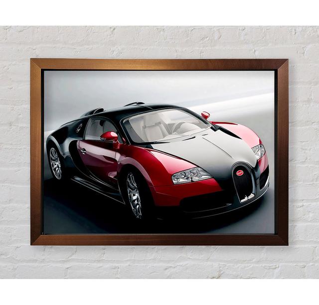 Bugatti Veyron Ready For The Drive Framed Print 17 Stories Size: 100.1cm H x 141.4cm W on Productcaster.