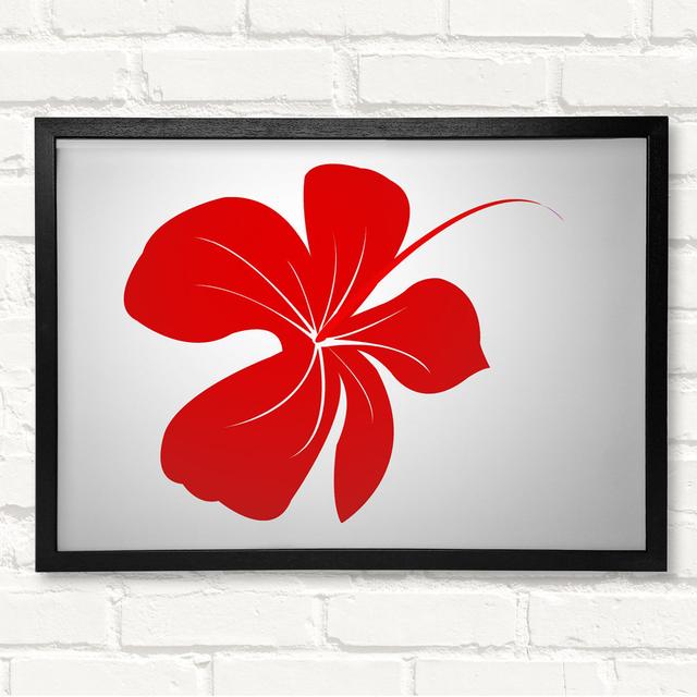 Bloom - Closed Corner Frame Art Prints on Wood George Oliver Size: 29.7cm H x 42cm W, Colour: Red on Productcaster.