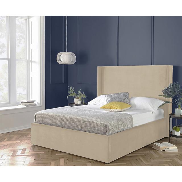 Kailua Upholstered Bed Frame Brayden Studio Colour: Cream, Size: Small Double (4') on Productcaster.