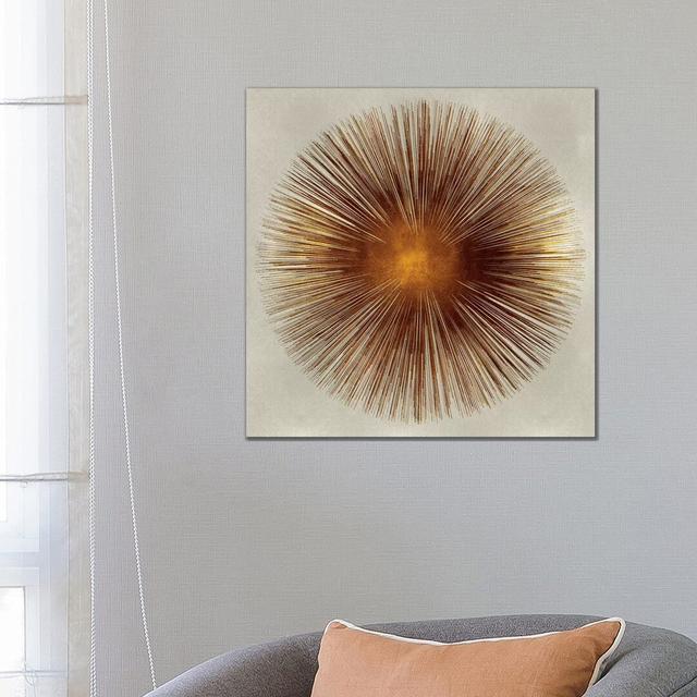 Bronze Sunburst I Ivy Bronx Size: 66cm H x 66cm W x 1.9cm D on Productcaster.