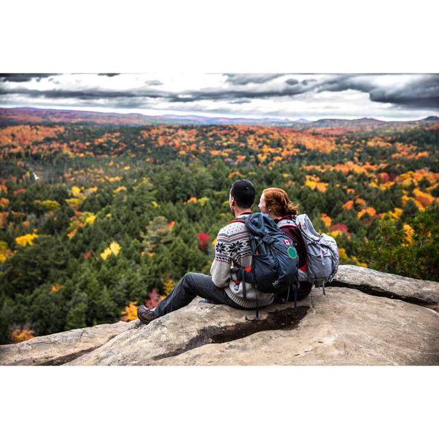 Couple Looking At View by LeoPatrizi - No Frame Print on Canvas Alpen Home Size: 81cm H x 122cm W on Productcaster.