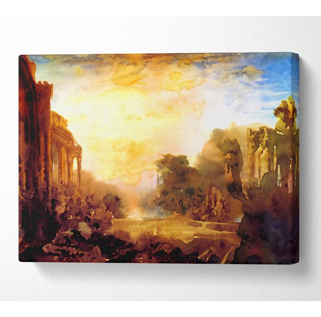 Joseph Mallord Turner Decline Of Carthagen - Wrapped Canvas Art Prints ClassicLiving Size: 35.6cm H x 50.8cm W x 10cm D on Productcaster.