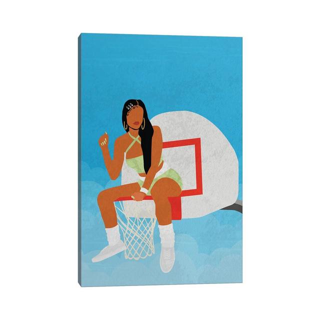 Hoops by Domonique Brown - Print on Canvas 17 Stories Size: 66.04cm H x 45.72cm W x 1.91cm D, Format: Wrapped Canvas on Productcaster.