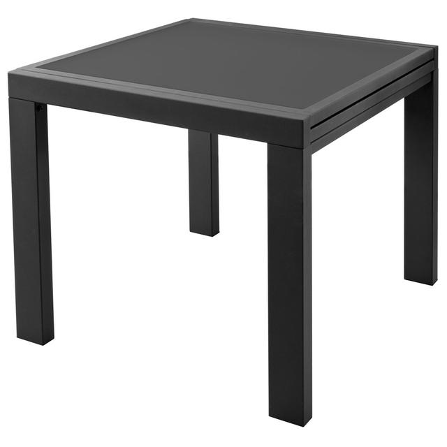 75 L x 75 W Dining Table Latitude Run Table Top Colour: Black on Productcaster.