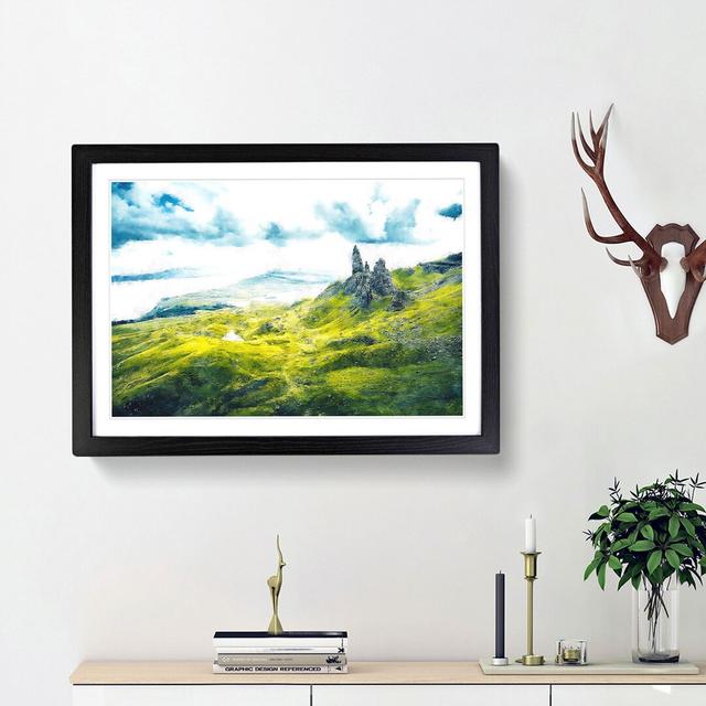 Old Man of Storr Isle of Skye - Picture Frame Graphic Art Print East Urban Home Size: 45cm H x 63cm W x 2cm D, Frame Option: Black Framed on Productcaster.