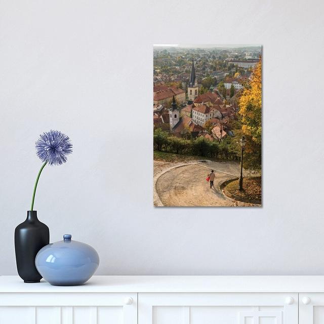 Slovenia, Ljubljana. Late Afternoon Light Falling on the Heart of the Old Town by Brenda Tharp - Wrapped Canvas Art Prints Ebern Designs Size: 45.72cm on Productcaster.