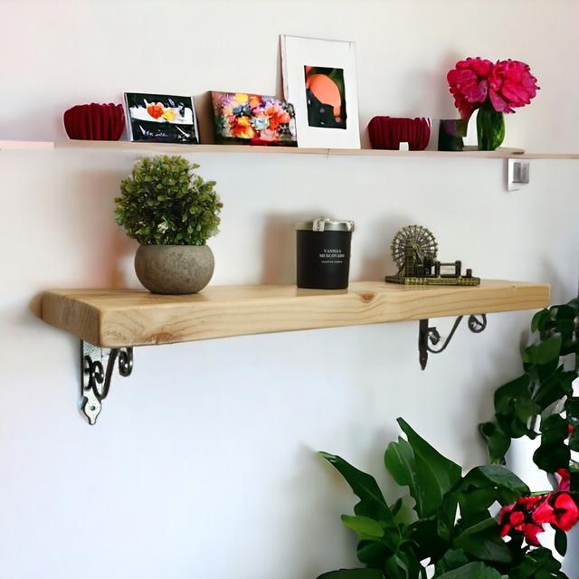 Frankllin Bracket Shelf ClassicLiving Size: 14cm H x 140cm W x 17.5cm D, Finish: Grey on Productcaster.