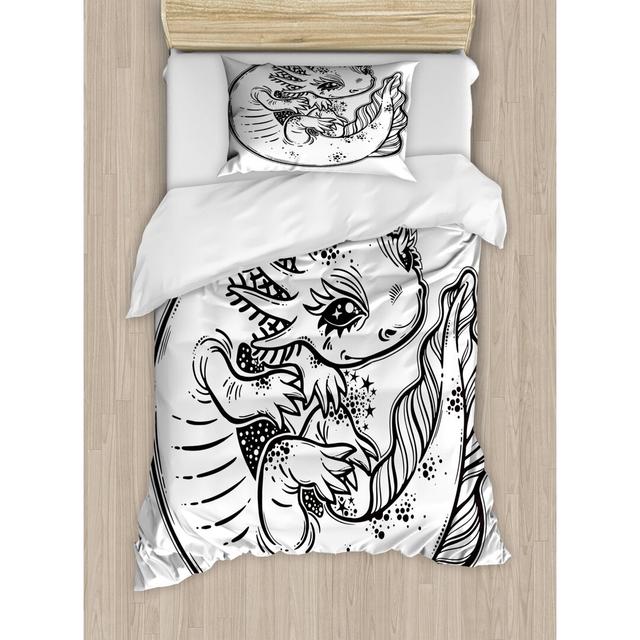 Niagara 260 TC Duvet Cover Set Happy Larry Size: Single - 1 Standard Pillowcase on Productcaster.