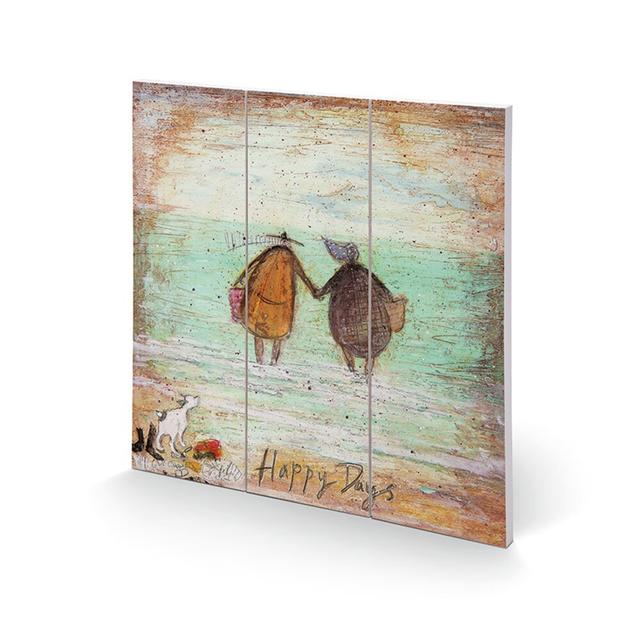 'Happy Days' Painting Multi-Piece Image on Wood Highland Dunes on Productcaster.