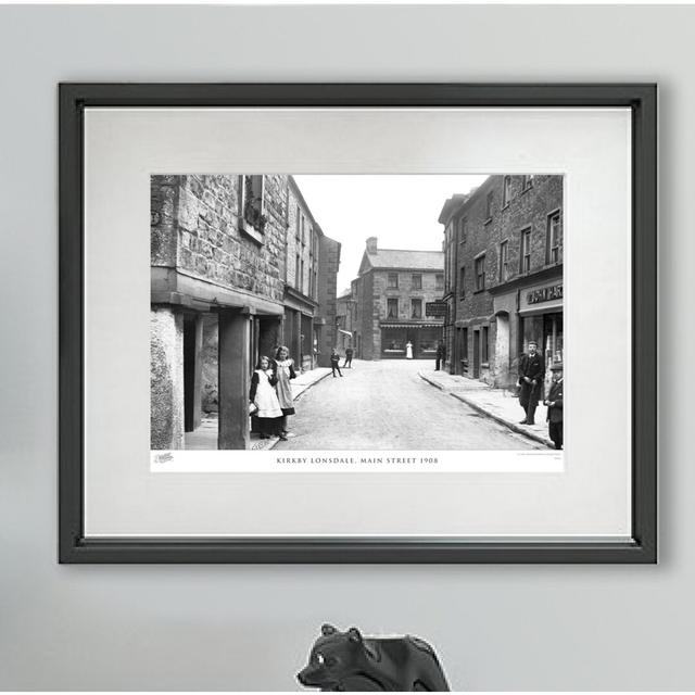 'Kirkby Lonsdale, Main Street 1908' by Francis Frith - Picture Frame Photograph Print on Paper The Francis Frith Collection Size: 45cm H x 60cm W x 2. on Productcaster.