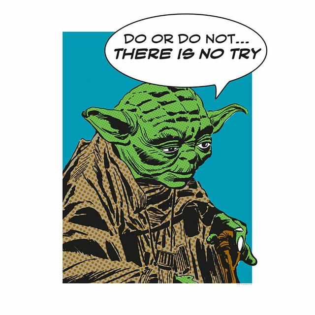 Poster Star Wars Comic Quote Yoda Star Wars Format: 50 cm H x 40 cm B on Productcaster.