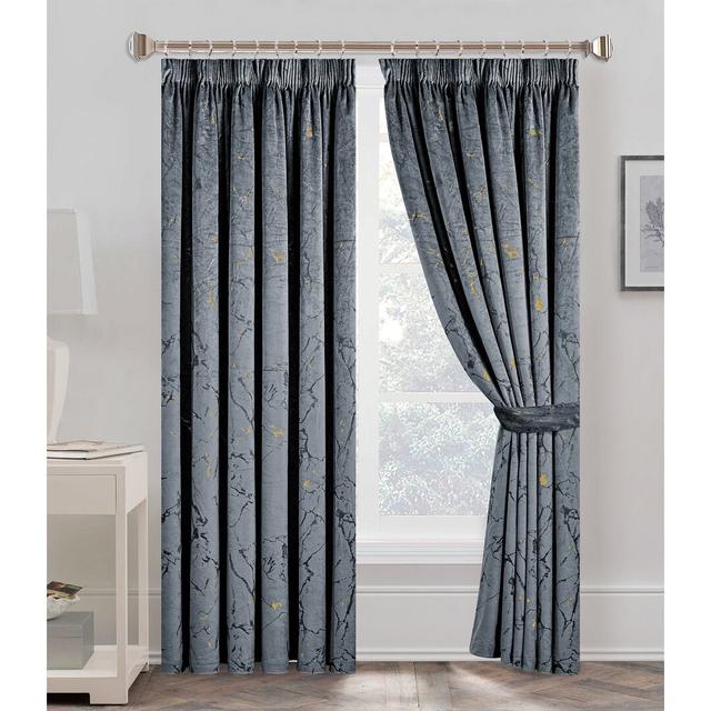 Odele Pencil Pleat Room Darkening Curtains (Set of 2) Canora Grey Colour: Grey, Panel Size: Width 168 x Drop 183 cm on Productcaster.