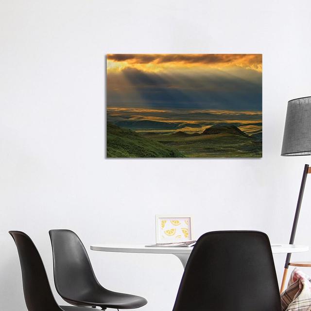 Canada, Saskatchewan, Grasslands National Park. Killdeer Badlands At Sunset. by - Wrapped Canvas Alpen Home Size: 66.04cm H x 101.6cm W on Productcaster.