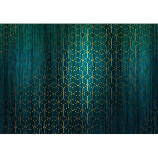 Eloisa Mystique Vert 4m x 2.8m Matt Wallpaper Roll Canora Grey Colour: Green on Productcaster.