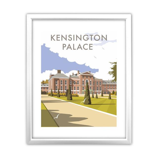 Kensington Palace by Dave Thompson Framed Wall Art East Urban Home Frame Colour: White on Productcaster.