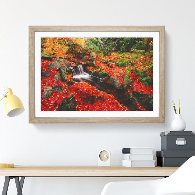 Forest Stream Vol.4 - Picture Frame Graphic Art East Urban Home Frame Option: Oak Framed, Size: 48cm H x 65cm W x 2cm D on Productcaster.